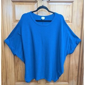 Blue Rain Francesca's Women's XL Sweater Short Dolman Sleeves Fine Guage Top